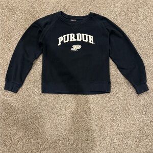Vintage Y2K Purdue University Black crewneck